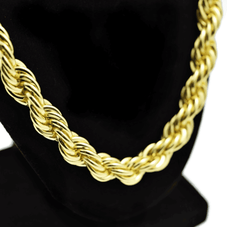 Necklaces for Men and Women Stainless Steel Rope Chain Gold - Jewelry Store by Erik Rayo