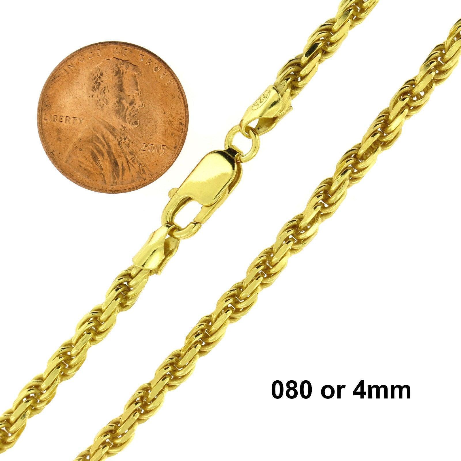 Necklaces for Men Women 925 Sterling Silver Chain Plata Diamond Cut Rope - Jewelry Store by Erik Rayo