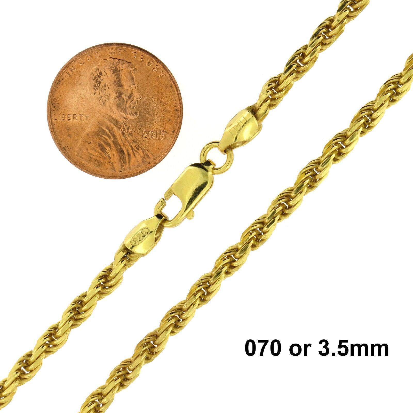 Necklaces for Men Women 925 Sterling Silver Chain Plata Diamond Cut Rope - Jewelry Store by Erik Rayo