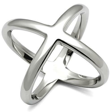 New Stainless Steel Cross X Love Promise Modern Unique Eternity Band Ring Anillo Para Mujer - Jewelry Store by Erik Rayo