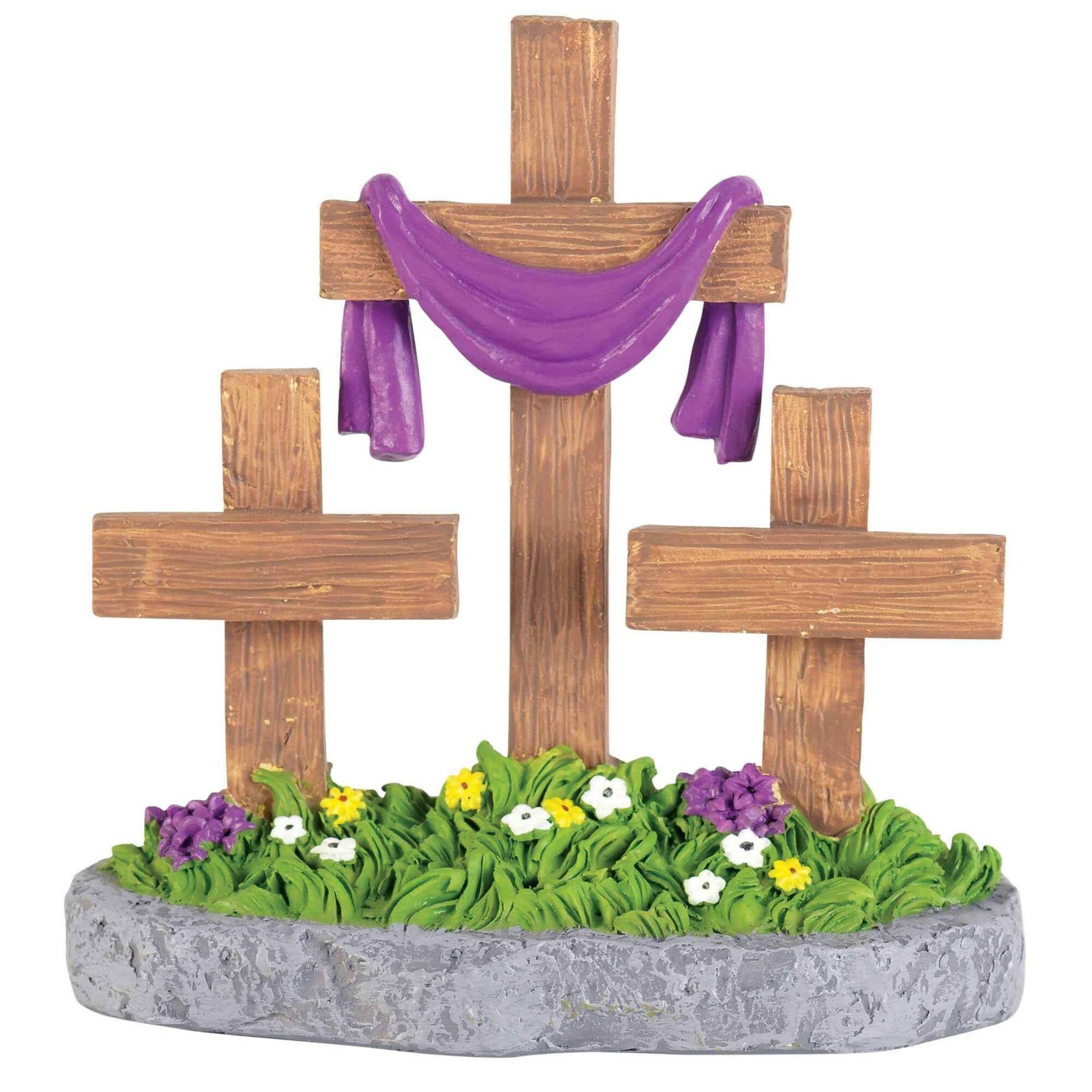 🍗3 CROSS TABLETOP FIGURINE RESIN