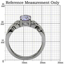 Load image into Gallery viewer, Oval Cut Purple Lavender Stainless Steel Solitaire Amethyst AAA CZ Ring - Jewelry Store by Erik Rayo
