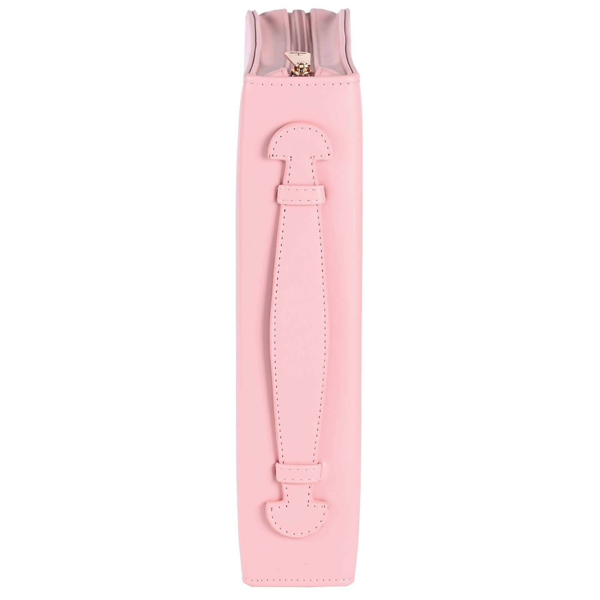 White Dove Bible Case Embossed Cross Pink XLarge