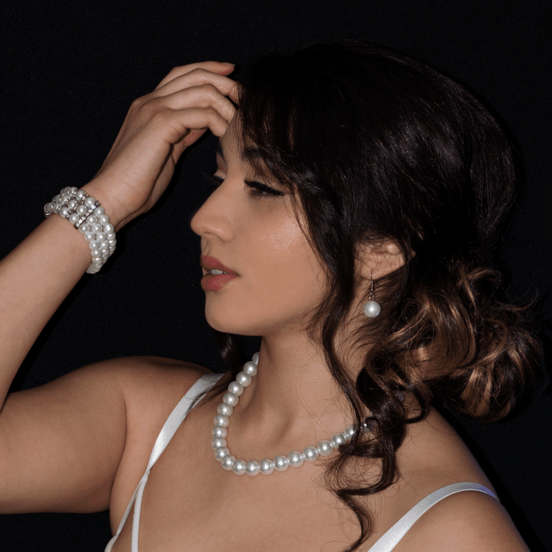 Pearl Necklace For Women Cream White 10mm Simulated Faux Pearl Hand Knotted 20 Inch - Jewelry Store by Erik Rayo