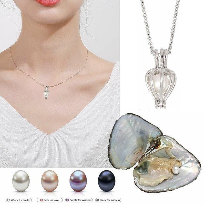 Pearl Of Love Necklace Real Natural Freshwater Pearl - Jewelry Store by Erik Rayo