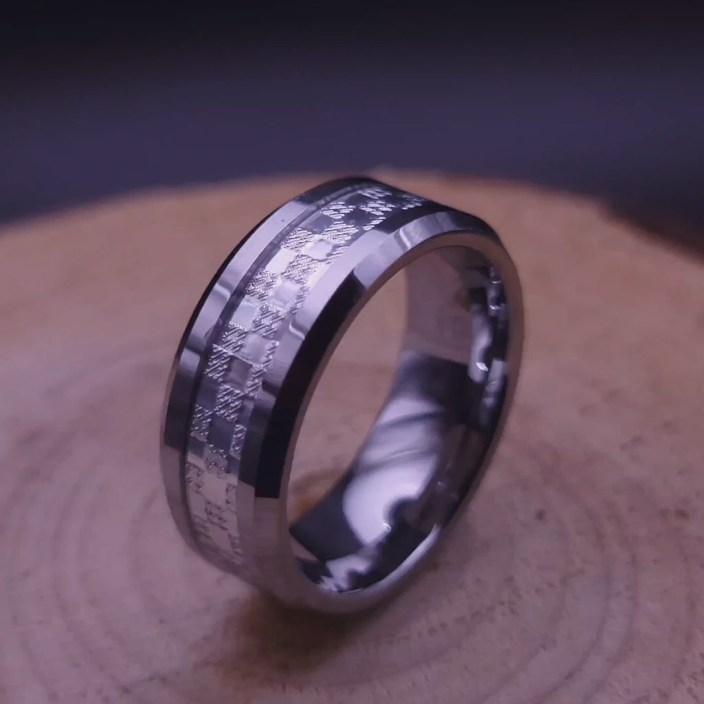 Men€™s 925 Silver Wedding Band Ring - Elegant Wedding Rings for Men & Women