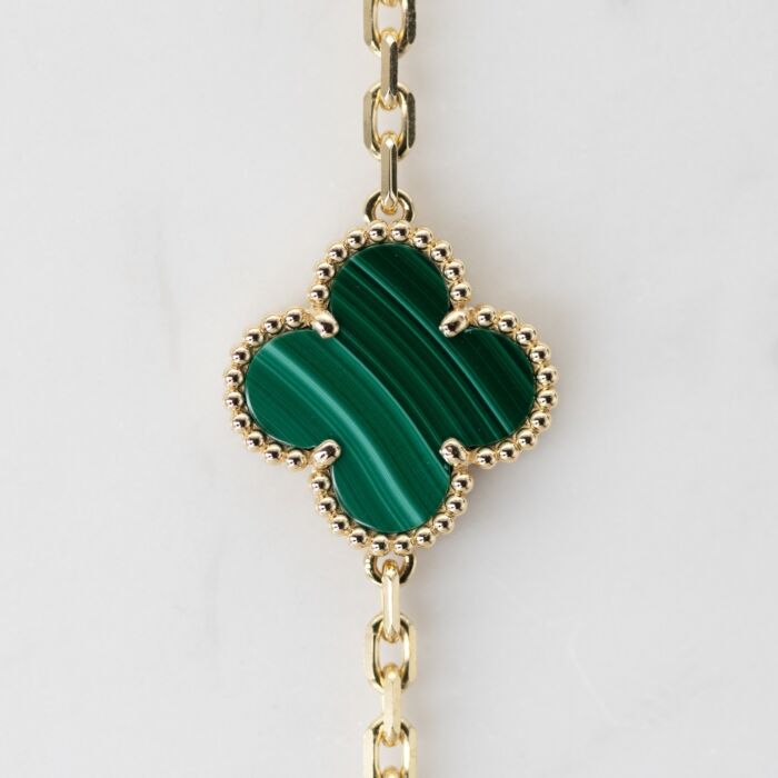 925 Silver Green and Gold Clover Bracelets for Men and Women 6" 7" and 8" Inches Adjustable - Jewelry Store by Erik Rayo