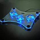Load image into Gallery viewer, 3 Fans USB Cooler Cooling Pad Stand LED Light Radiator For Laptop PC Notebook
