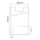 5x Silicone Credit Card Holder Cell Phone Wallet Pocket Sticker Adhesive Black - Jewelry Store by Erik Rayo