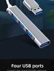 USB-C Type C to USB 3.0 4 Port Hub Splitter For PC Mac Phone MacBook Pro iPad - Jewelry Store by Erik Rayo