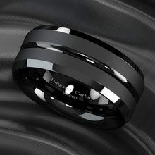 Load image into Gallery viewer, Men&#39;s Wedding Band Rings - Black Classic Comfort Fit for Men and Women
