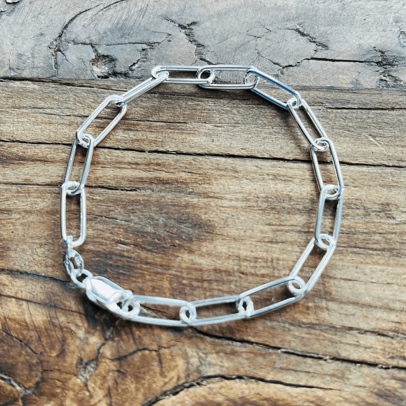 925 Silver Paper Clip Chain for Men and Women Real Solid Italian 925 Sterling Silver Necklaces - Jewelry Store by Erik Rayo
