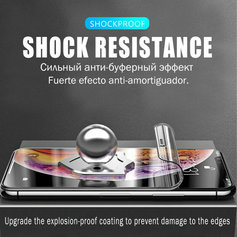 2PCS Hydrogel Screen Protector For iPhone 17 16 15 14 13 12 11 Pro Max X XS XR 8