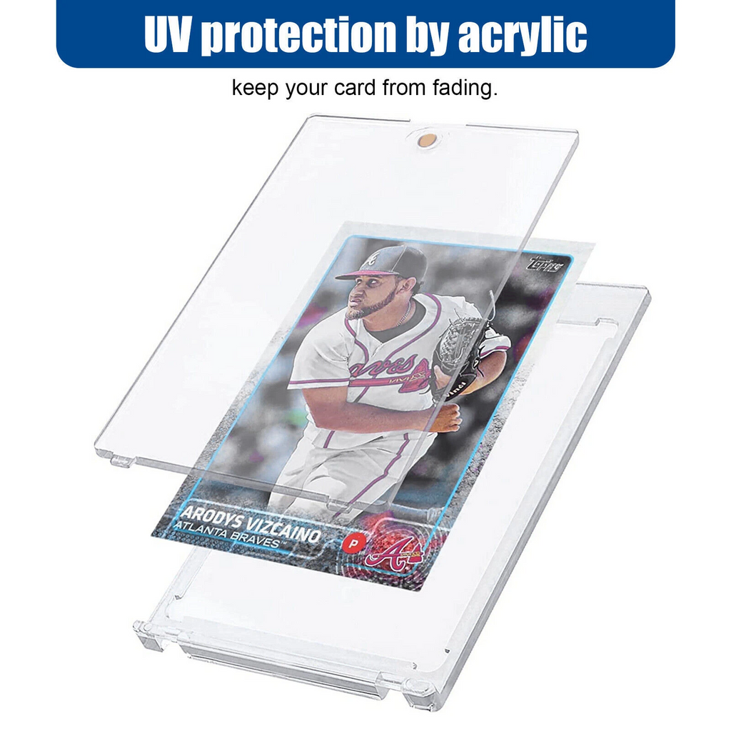 30 Pack Magnetic Trading Sports Card Holders 35pt One-Touch Hard UV Protection