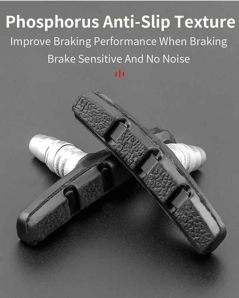 5 Pairs High Grade Cycling Bicycle Bike V Brake Pads 70mm Shoes Pads Black