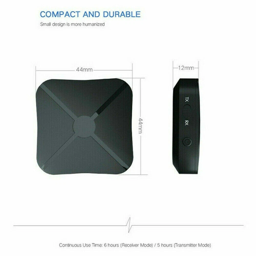 2in1 Bluetooth Transmitter Receiver Wireless Adapter TV Home Stereo A2DP Audio
