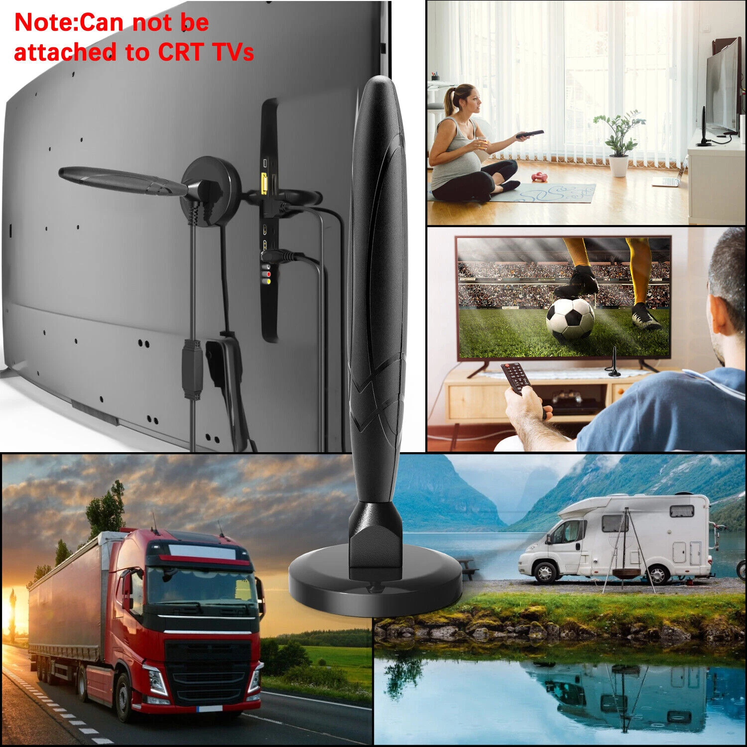 TV Antenna 5600 Miles HDTV Amplified Digital 4K 1080P Long Range Indoor Upgraded