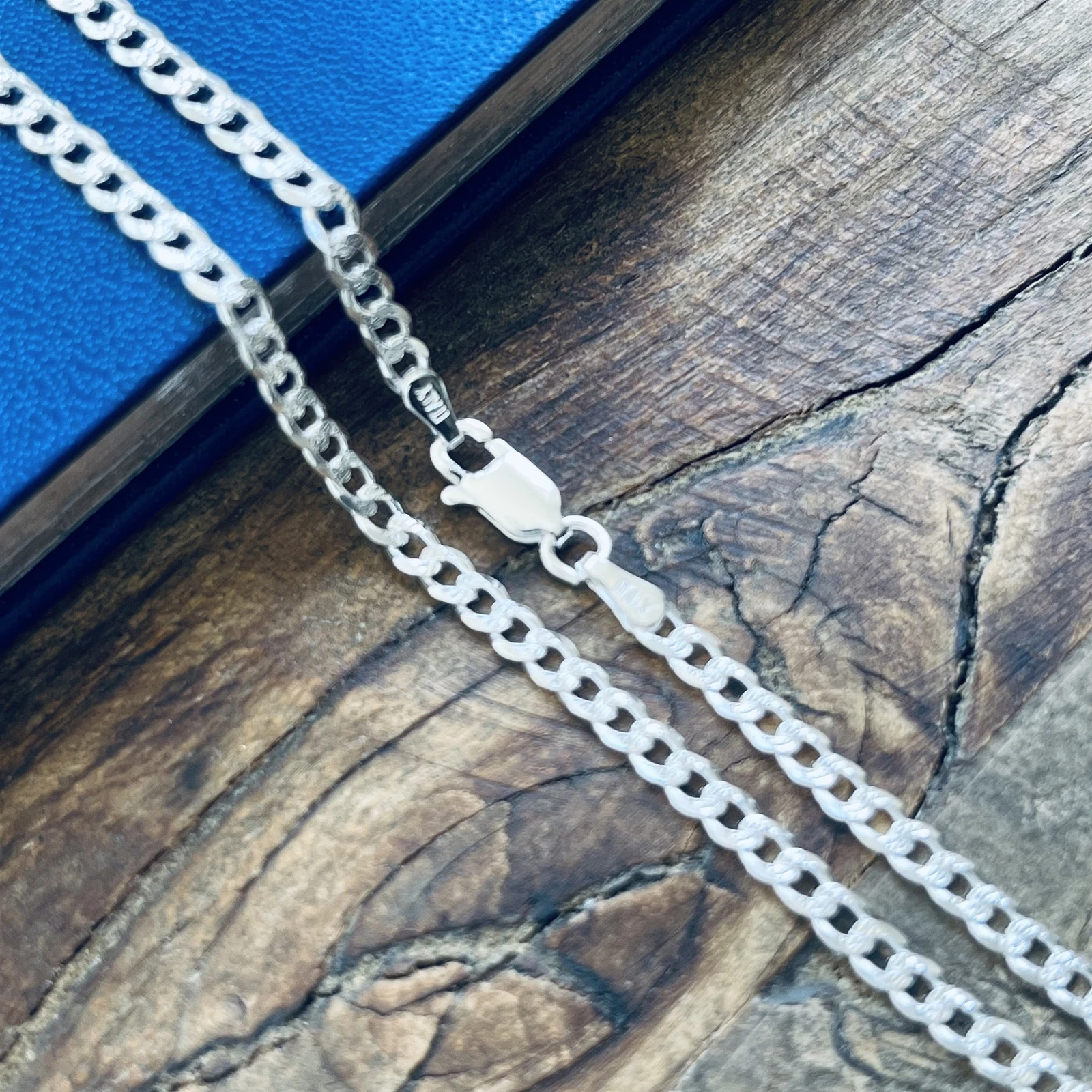 Necklace for Men Women Real Solid 925 Sterling Silver Chain Cuban Curb