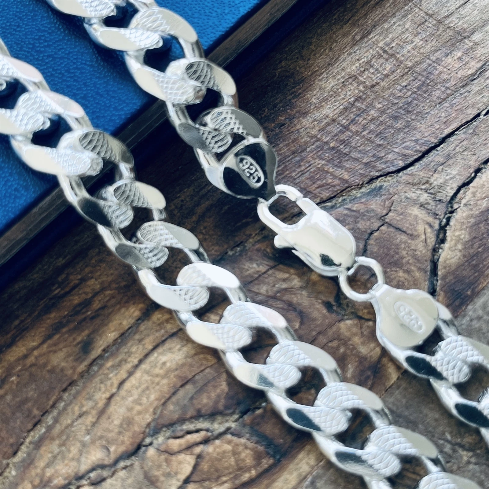 Necklace for Men Women Real Solid 925 Sterling Silver Chain Cuban Curb