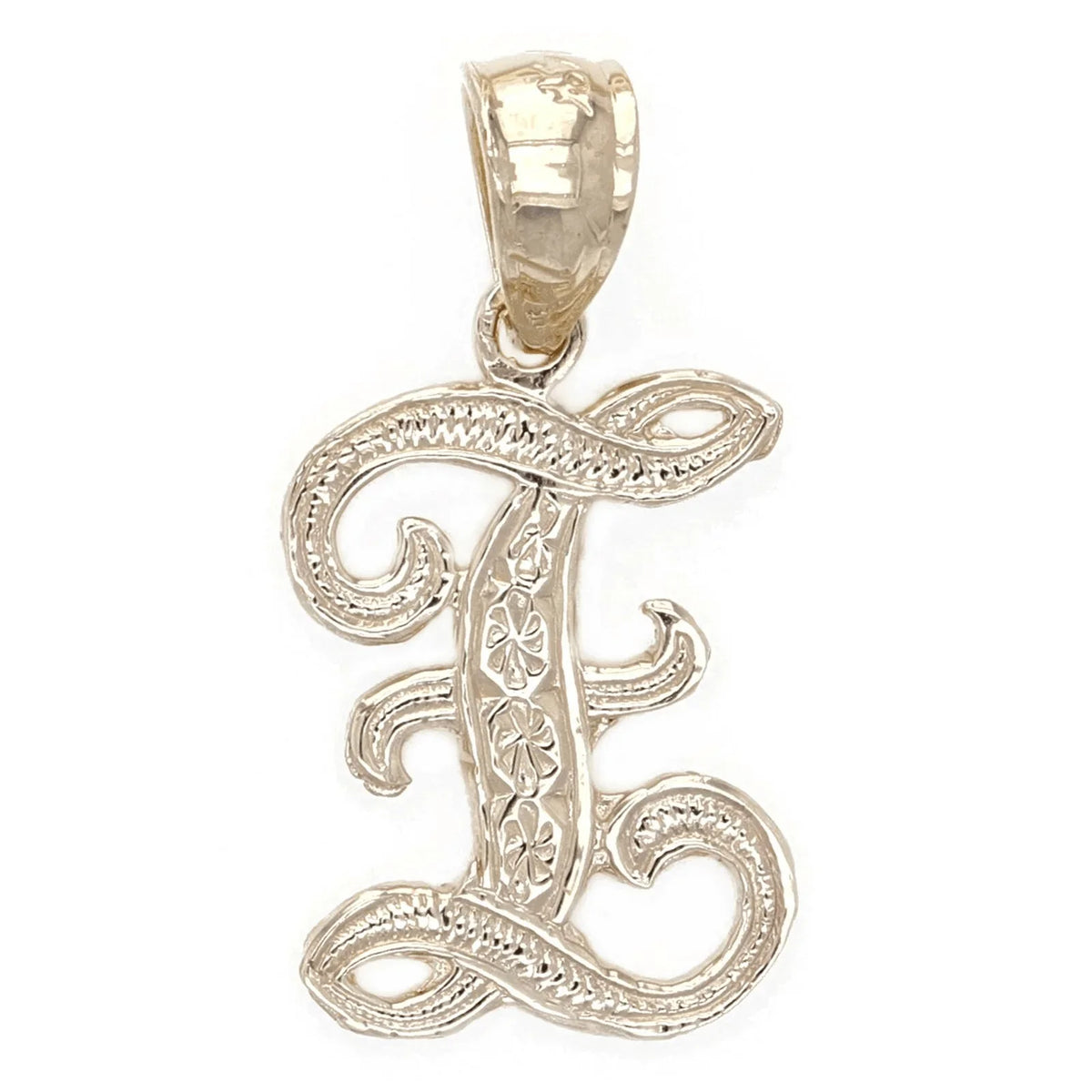 14k Yellow or White Gold Initial Letter Z Alphabet A-Z Charm Pendant - Jewelry Store by Erik Rayo