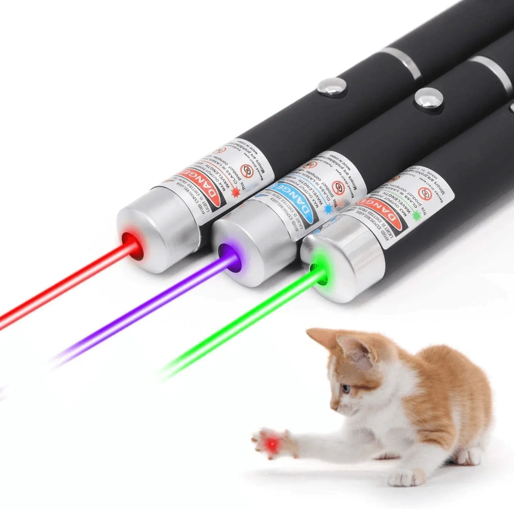 3 Pack 900 Mile Laser Pointer Pen Green Blue Red Light Visible Beam Lazer - Jewelry Store by Erik Rayo