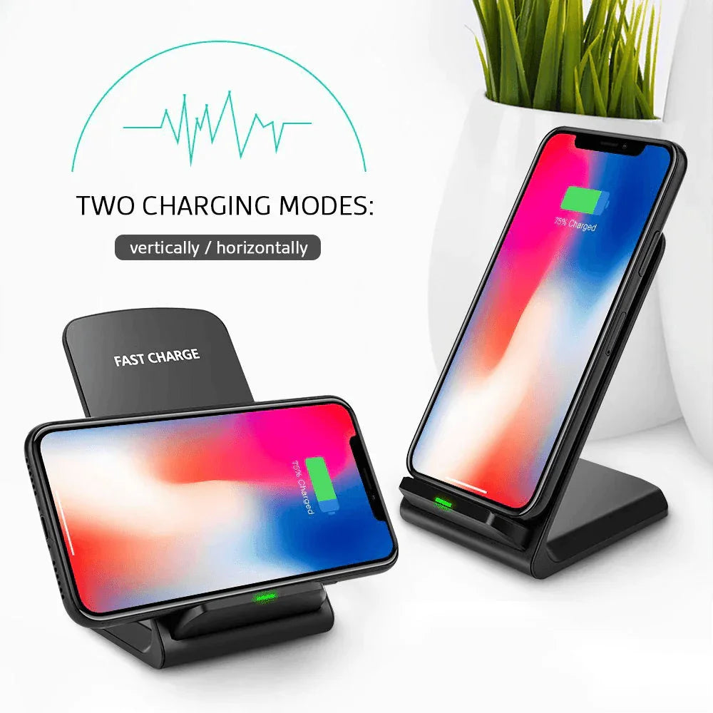 Qi Wireless Fast Charger Charging Pad Stand Dock For Samsung Galaxy iPhone Phone - Jewelry Store by Erik Rayo