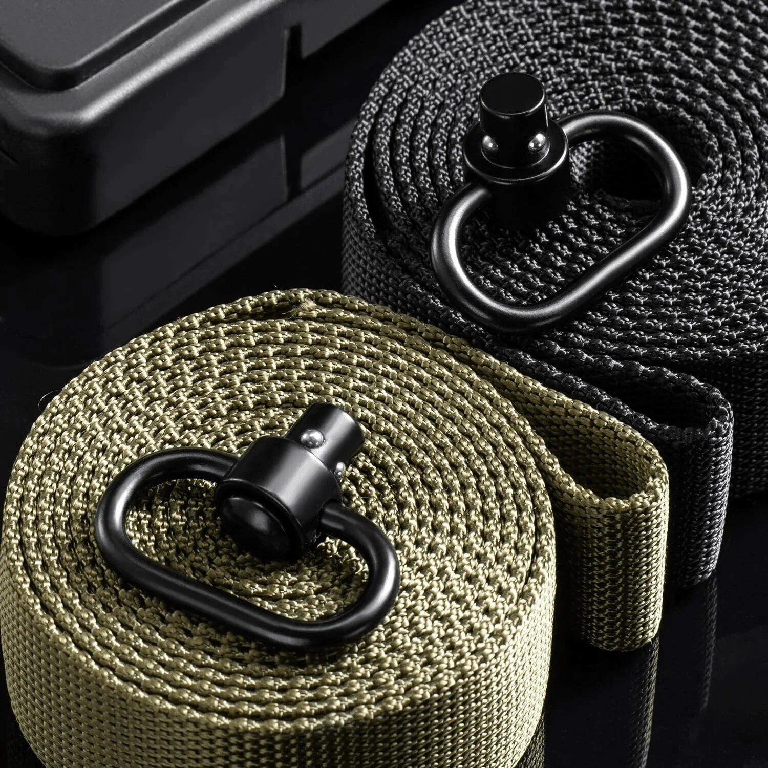 2PCS Heavy Duty Flush Push Button Quick Detach 1.25" Rifle QD Sling Swivel Mount - Jewelry Store by Erik Rayo
