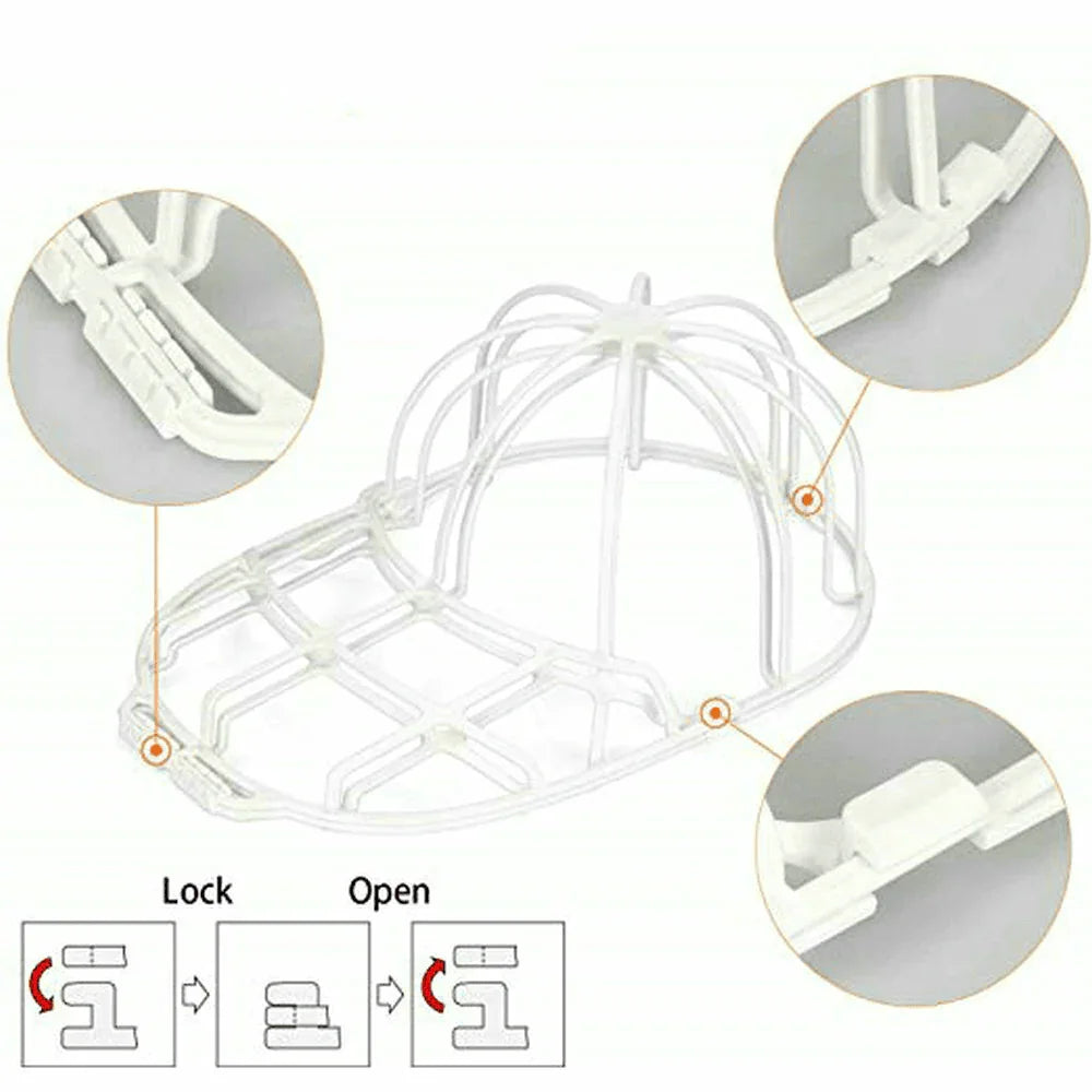 3 Pack Hat Washer Baseball Cap Cleaner Machine Washing Cage Holder Frame Net New - Jewelry Store by Erik Rayo