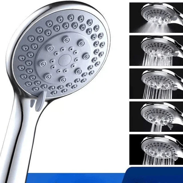 High Pressure Shower Head 5 Settings Handheld Shower Heads Spray With 5 FT Hose - Jewelry Store by Erik Rayo