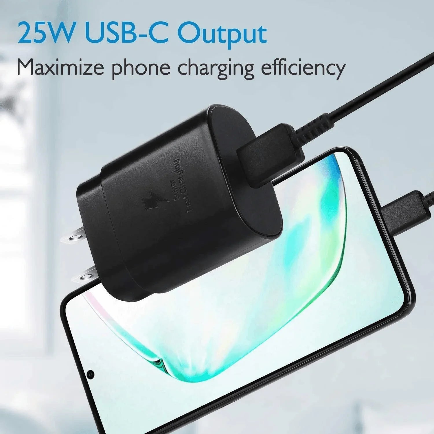25W USB-C Super Fast Wall Charger 6FT Cable For Samsung Galaxy S21 S22 S23 S24 - Jewelry Store by Erik Rayo
