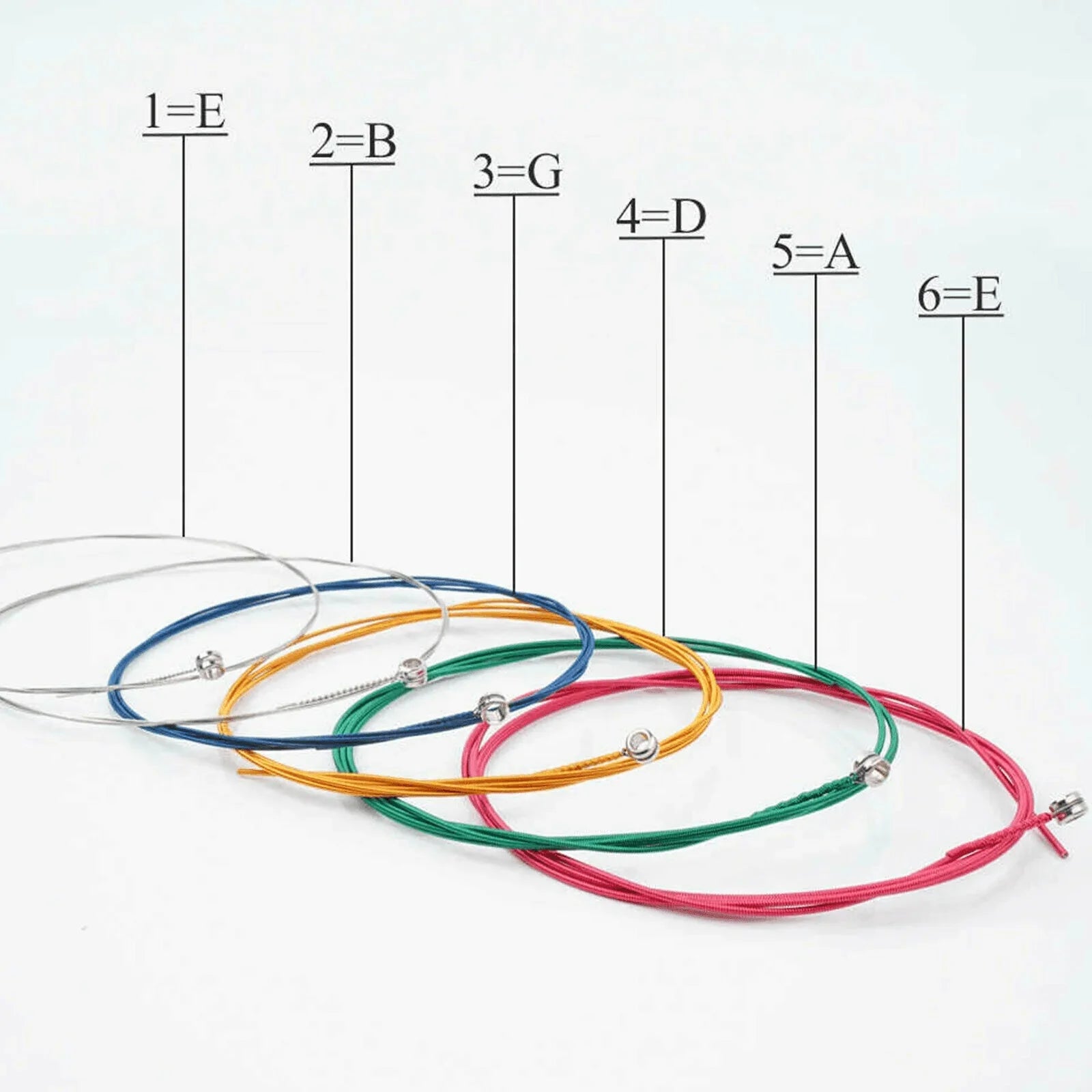 3 Sets of 6 Guitar Strings Replacement Steel String For Acoustic Guitar 1st-6th - Jewelry Store by Erik Rayo