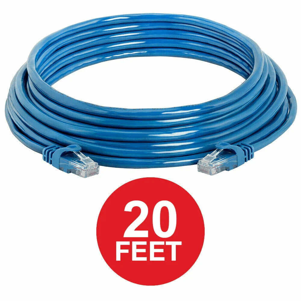 CAT 6 Ethernet Cable Lan Network CAT6 Internet Modem Blue RJ45 Patch Cord LOT - Jewelry Store by Erik Rayo