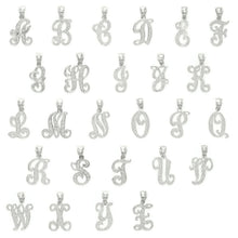 Load image into Gallery viewer, 14k Yellow or White Gold Initial Letter A Alphabet A-Z Charm Pendant
