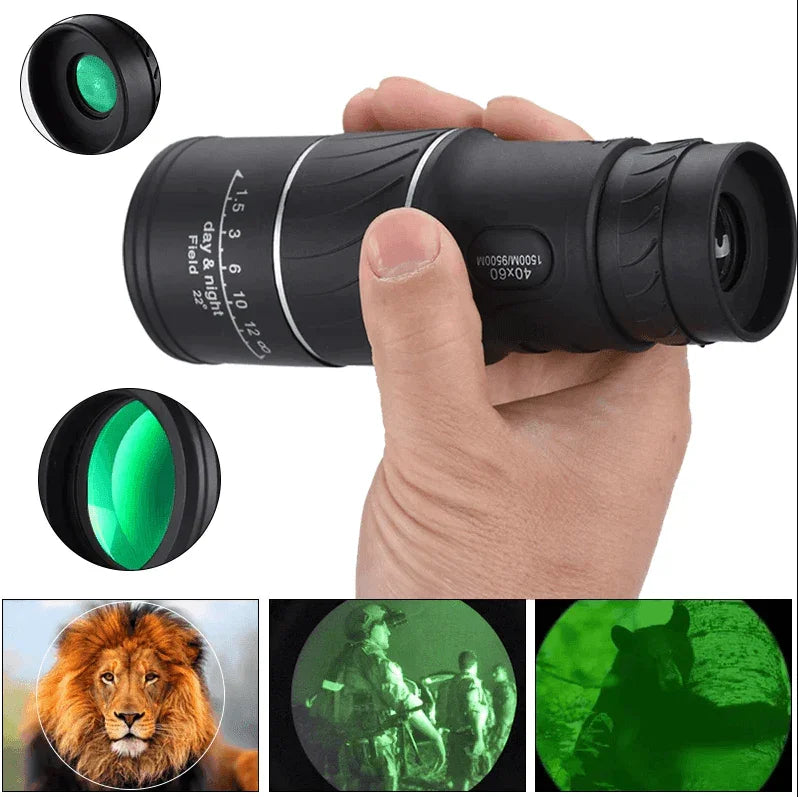 40X60 Monocular Binoculars With Night Vision BAK4 Prism High Power Waterproof - Jewelry Store by Erik Rayo