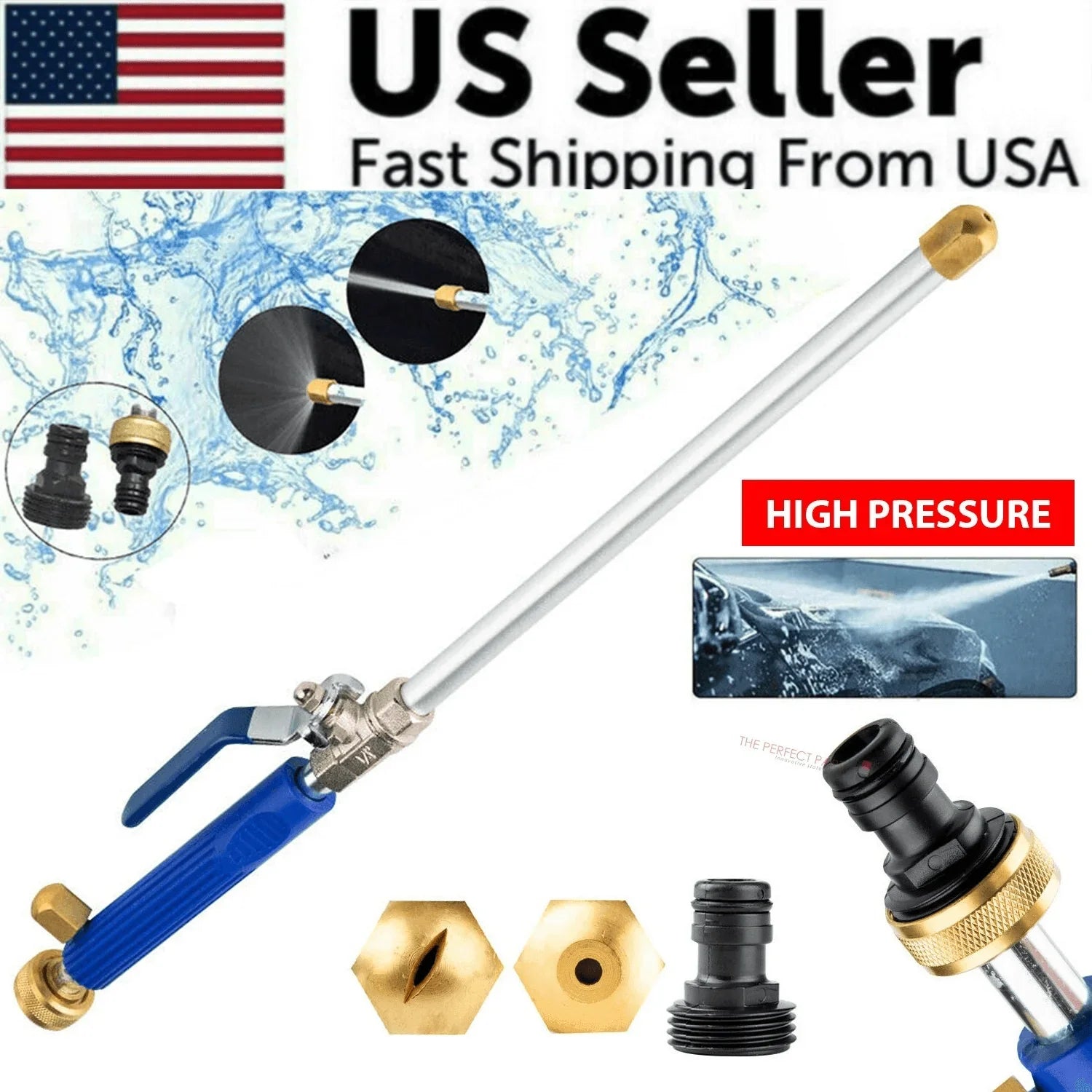 High Pressure Power Washer Water Spray Gun Nozzle Wand Attachment Garden Hose - Jewelry Store by Erik Rayo