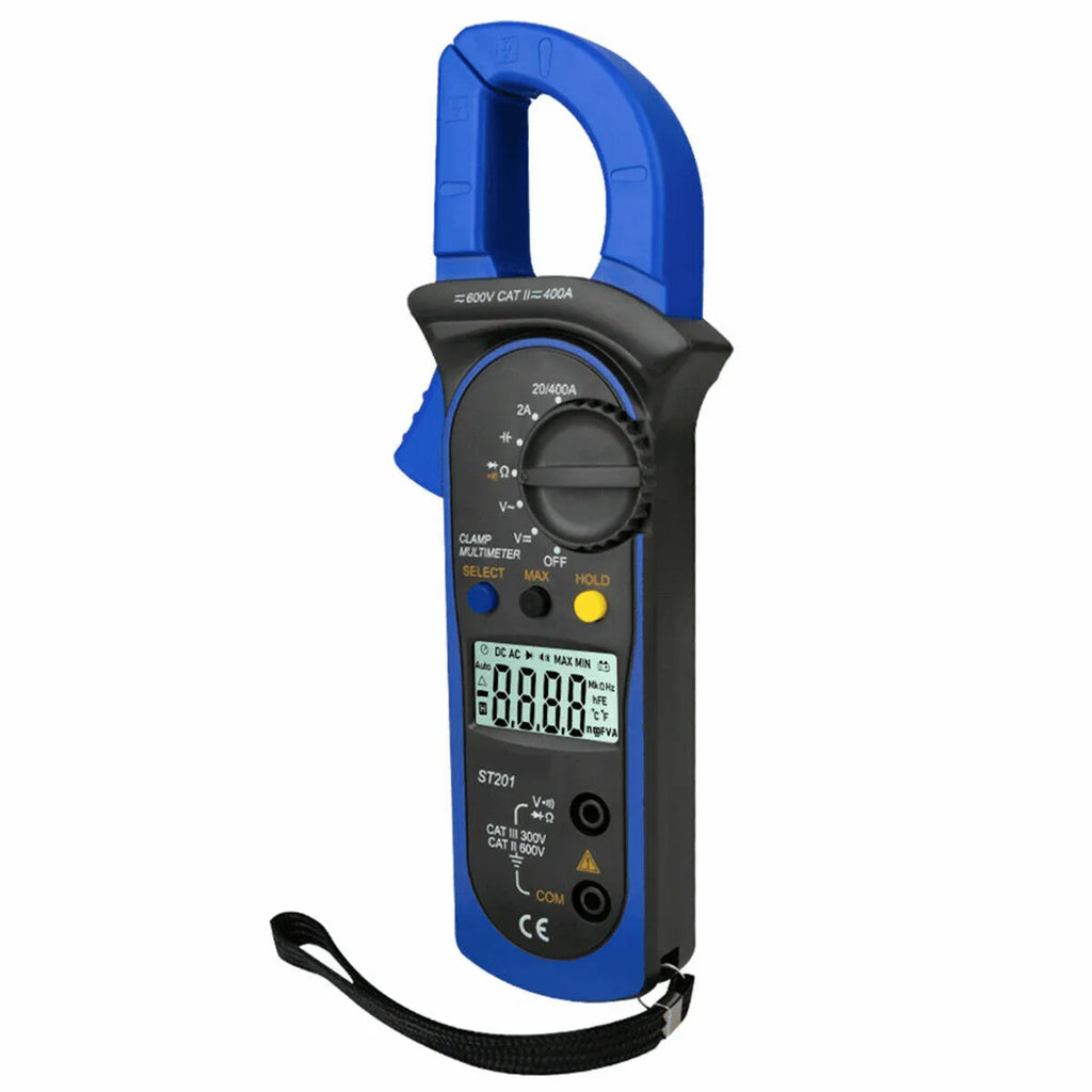 Digital Multimeter Tester AC DC Volt Ohm Amp Clamp Meter Auto Range LCD Handheld - Jewelry Store by Erik Rayo