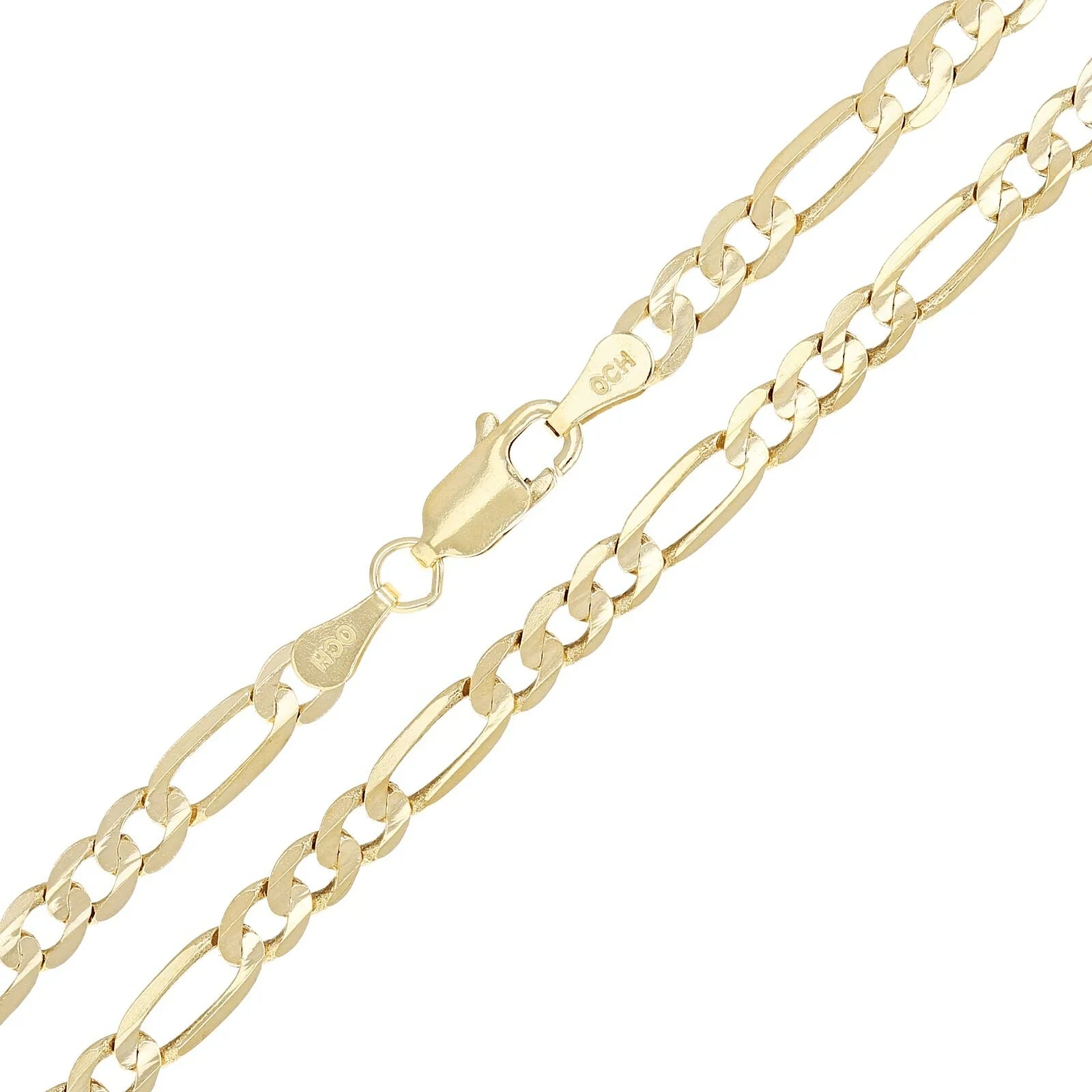 Italian 14k Yellow Gold Figaro Chain Necklace 18" 3.2mm 8.3 grams - Jewelry Store by Erik Rayo