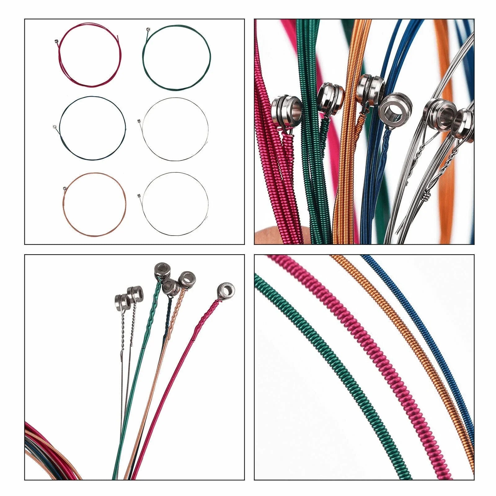 3 Sets of 6 Guitar Strings Replacement Steel String For Acoustic Guitar 1st-6th - Jewelry Store by Erik Rayo
