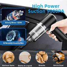 Load image into Gallery viewer, 120W Cordless Handheld Vacuum Cleaner Small Mini Portable Car Auto Home Wireless
