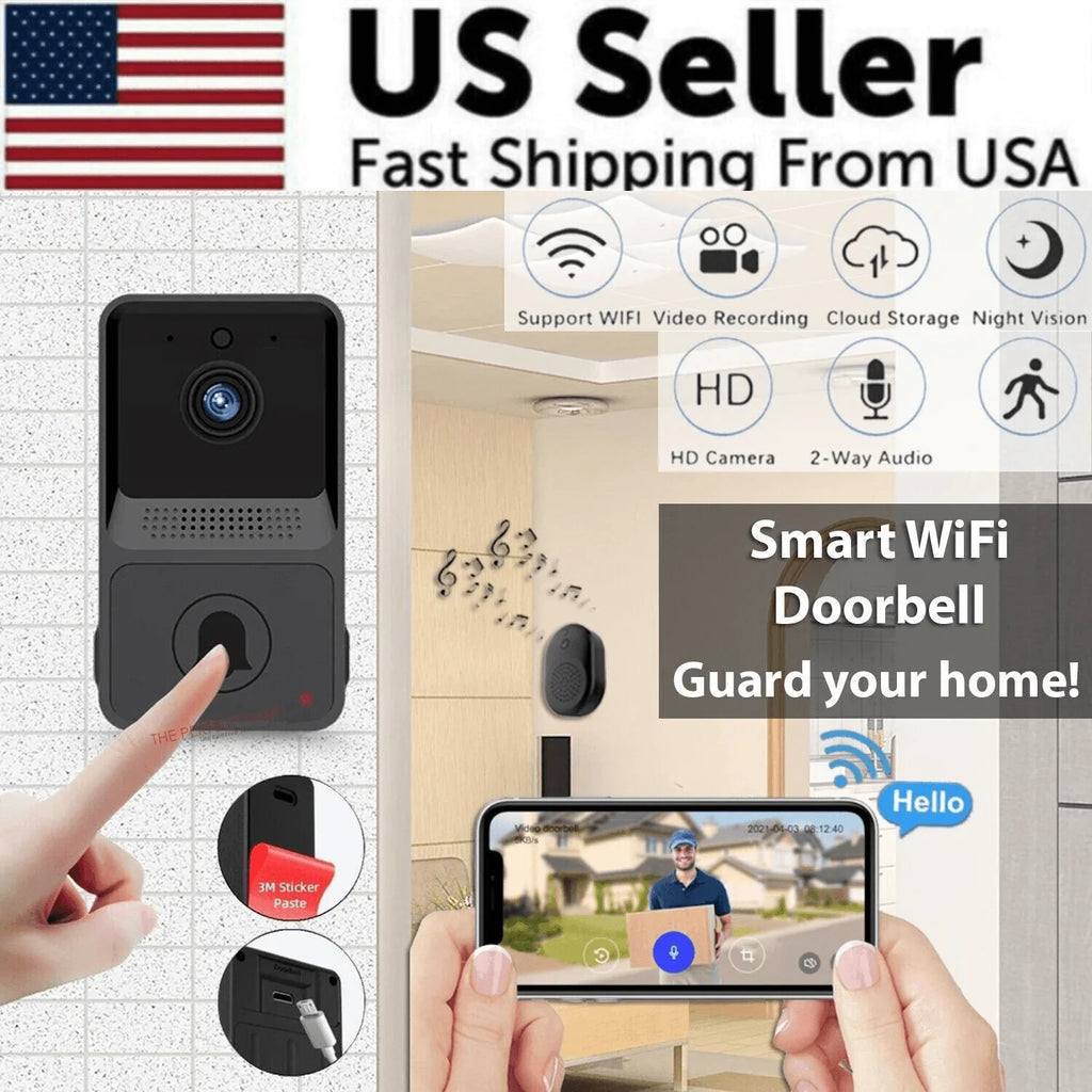 Smart Wireless WiFi Doorbell Intercom Video Camera Door Ring Bell Chime Security - Jewelry Store by Erik Rayo