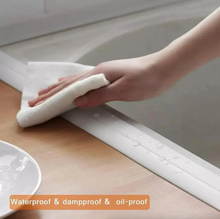 10.5FT PVC Self Adhesive Caulk Sealing Strip Tape For Kitchen Wall Sink Toilet - Jewelry Store by Erik Rayo