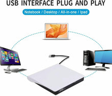Load image into Gallery viewer, Slim External CD DVD Drive USB 3.0 Disc Player Burner Writer For Laptop PC Mac
