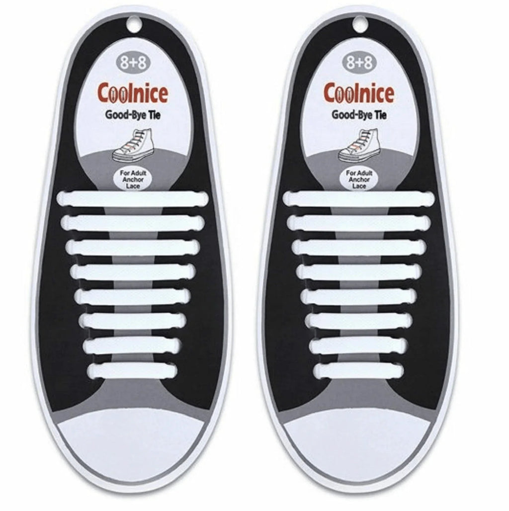 16Pcs Easy No Tie Shoelaces Elastic Silicone Flat Lazy Shoe Lace Strings Adult - Jewelry Store by Erik Rayo