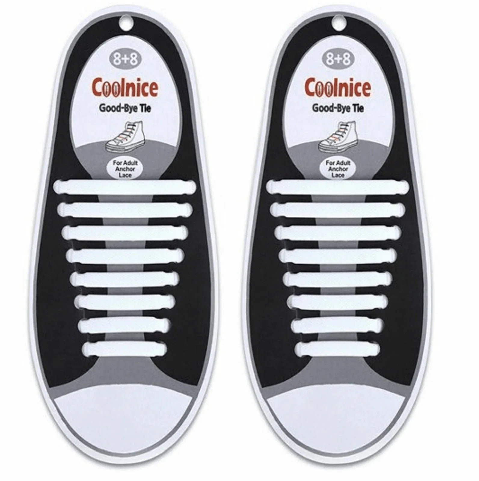 16Pcs Easy No Tie Shoelaces Elastic Silicone Flat Lazy Shoe Lace Strings Adult - Jewelry Store by Erik Rayo