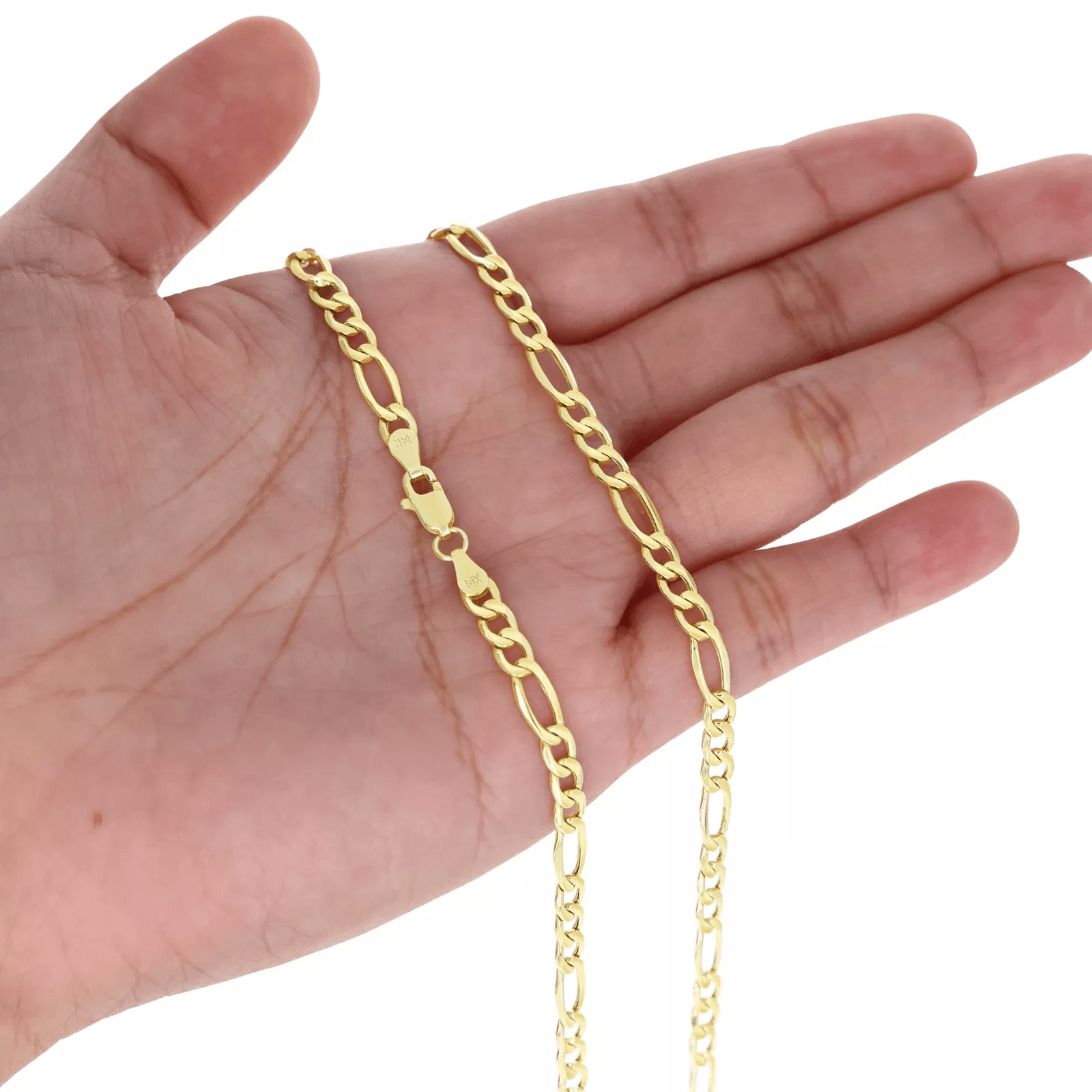 14K Gold Figaro Necklace Chains Men Women Kids Real Genuine Gold - Jewelry Store by Erik Rayo