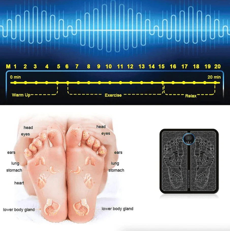 EMS Foot Massager Leg Reshaping Electric Deep Kneading Muscle Pain Relax Machine - Jewelry Store by Erik Rayo