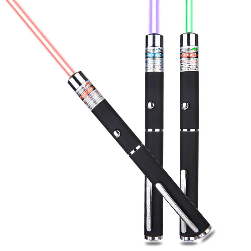 3 Pack 900 Mile Laser Pointer Pen Green Blue Red Light Visible Beam Lazer - Jewelry Store by Erik Rayo