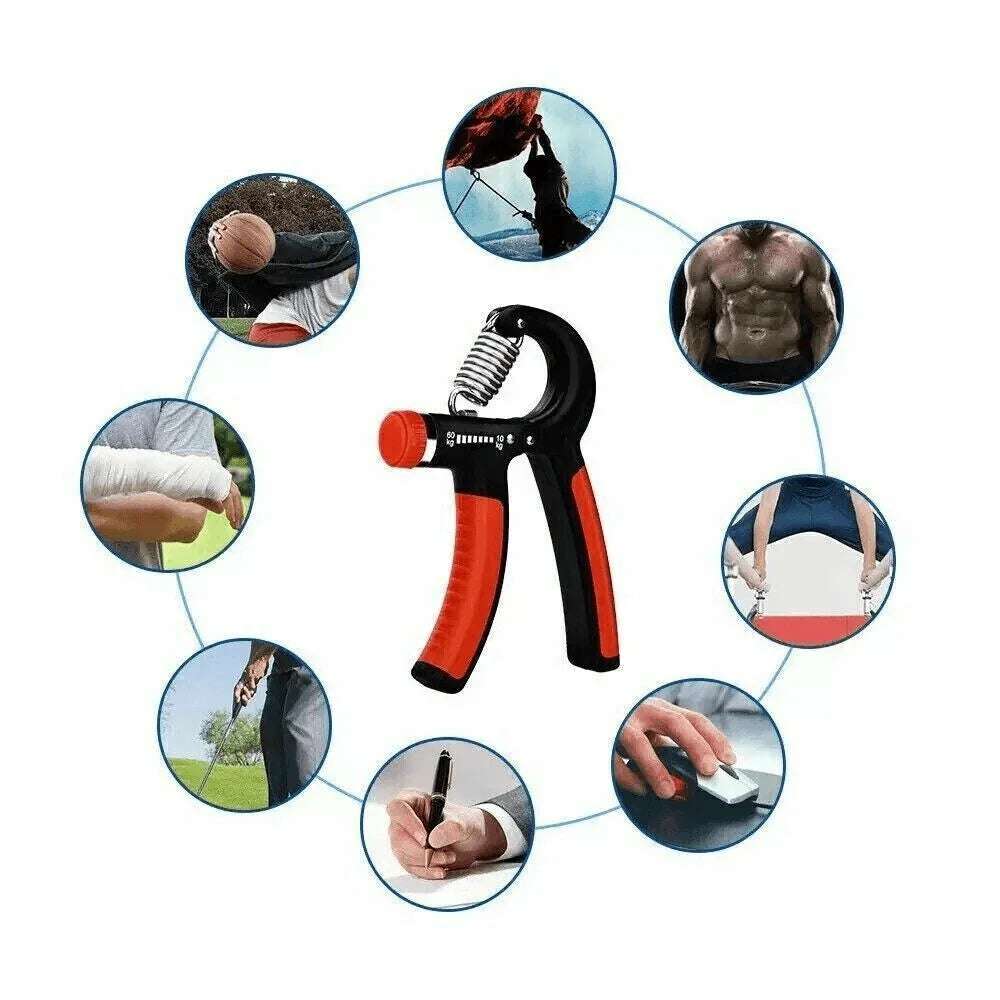 Hand Grip Strength Power Trainer Gripper Strengthener Adjustable Gym Exerciser - Jewelry Store by Erik Rayo