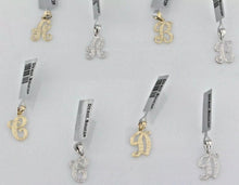 Load image into Gallery viewer, 14k Yellow or White Gold Initial Letter E Alphabet A-Z Charm Pendant
