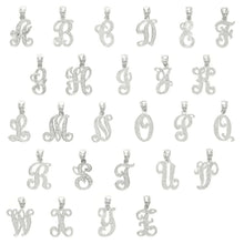 Load image into Gallery viewer, 14k Yellow or White Gold Initial Letter X Alphabet A-Z Charm Pendant
